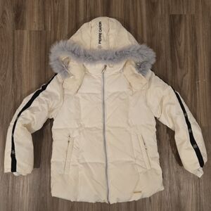 Vintage Rare Pierre Cardin Paris Ski Jacket With Fur Hood